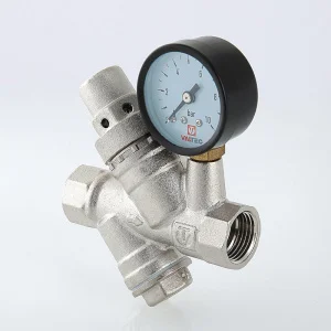 ᐉ Редуктор давления 2-5 бар (преднастройка 3 бар) 1/2" VALTEC с манометром и фильтром / Регулятор давления воды (РДВ) для отопления и водоснабжения ✔️ фото | ⏩ Pro-Greem