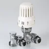 Комплект терморегулирующий угловой 1/2"x3/4" Евроконус VALTEC для подключения радиатора отопления