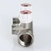 ᐉ Коллектор латунный 1" x 4 выхода 3/4" (евроконус) с регулирующими вентилями VALTEC / Распределительная гребенка на 4 контура для водоснабжения VTc.570.NE.0604 ✅ фото | VALTEC ⭐ Pro-Greem