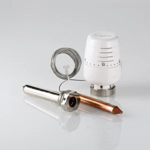 ᐉ Термоголовка 20-60 C М30x1,5 VALTEC жидкостная, с выносным датчиком и погружной гильзой / Термостатическая головка на насосно-смесительный узел ТП ✔️ фото | ⏩ Pro-Greem