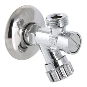 ᐉ Вентиль с фильтром 1/2" х 3/8" нр-нр для подкл. с/т приборов,смесителя или сантехники с гибкой подводкой VALTEC, латунный с декоративной чашей ✔️ фото | ⏩ Pro-Greem