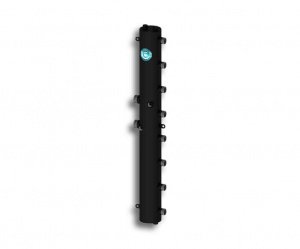 Универсальный распределительный коллектор Север R-KV4 (4 контура) до 70 кВт, 1 1/4" x 1" для котла отопления и насосных групп, круглый профиль