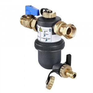 Фильтр-дешламатор магнитный 3/4" вн.р. (ДУ 20) промывной VALTEC для очистки воды 800 мкм сетчатый с магнитом / Шламоуловитель магистральный