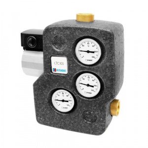 Смесительный узел ESBE LTC 141 (t 60C) 1 1/4", до 65кВт с насосом и датчиками в изоляции / Термостатический трехходовой клапан DN32 для защиты котла