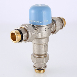 ᐉ Термостатический смесительный клапан t 47 C 1/2" нар.р. VALTEC THERMOMIX нерегулируемый / Трехходовой смеситель для подключения бойлера, системы ГВС ✔️ фото | ⏩ Pro-Greem