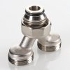 ᐉ Коллекторный разделитель потока на 2 выхода нар.р. 3/4" (евроконус) VALTEC / Гидравлическая стрелка из нержавейки на 2 отвода для коллектора VT.0681.NE.050505 ✅ фото | VALTEC ⭐ Pro-Greem