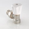 ᐉ Клапан радиаторный угловой 1/2" вн.-нар. Kvs 0,5-2,2 VALTEC ручной / Компактный регулирующий вентиль ДУ 15 для радиатора отопления с полусгоном VT.007.LN.04 ✅ фото | VALTEC ⭐ Pro-Greem