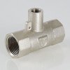 ᐉ Тройник 1/2" х M10 х 1/2" вн.р. VALTEC для погружного термодатчика / Латунный фитинг для подключения датчика температуры счетчика отопления квартиры VTr.250.N.0004 ✅ фото | VALTEC ⭐ Pro-Greem