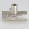 ᐉ Тройник 1/2" х M10 х 1/2" вн.р. VALTEC для погружного термодатчика / Латунный фитинг для подключения датчика температуры счетчика отопления квартиры VTr.250.N.0004 ✅ фото | VALTEC ⭐ Pro-Greem