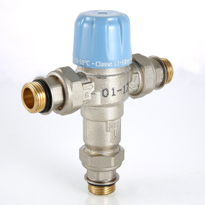 ᐉ Термостатический смесительный клапан t 30-50 C 1/2" нар.р. VALTEC THERMOMIX регулируемый / Трехходовой смеситель для подключения бойлера, системы ГВС ✔️ фото | ⏩ Pro-Greem