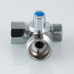 ᐉ Тройник 1/2"х3/4"х1/2" вн-нар VALTEC с шаровым краном для подключения сантехники, посудомоечной и стиральной машины с гибкой подводкой под штуцер ✔️ фото | ⏩ Pro-Greem