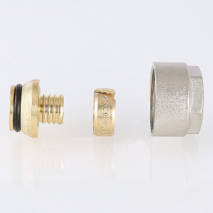 ᐉ Евроконус 3/4" для труб из сшитого полиэтилена 20x2,0 мм VALTEC / Обжимной латунный фитинг - муфта с накидной гайкой для коллектора теплого пола ✔️ фото | ⏩ Pro-Greem