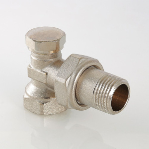 ᐉ Клапан настроечный радиаторный 1/2" вн-нар VALTEC угловой / Регулирующий вентиль на обратку для подключения радиатора отопления с полусгоном ✔️ фото | ⏩ Pro-Greem