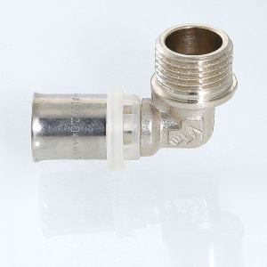 ᐉ Угольник 26 мм х 1" нар. р. VALTEC для подключения труб из сшитого полиэтилена и металлопластика 26 (3,0) / Пресс-фитинг под резьбовое соединение ✔️ фото | ⏩ Pro-Greem