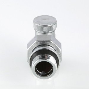 ᐉ Клапан настроечный радиаторный 1/2" x 3/4" Евроконус угловой VALTEC / Регулирующий вентиль с полусгоном на обратку для подключения радиатора ✔️ фото | ⏩ Pro-Greem