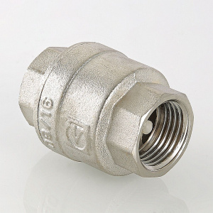 ᐉ Обратный клапан пружинный 1 1/4" VALTEC VT.161.N.07 латунный с нейлоновым золотником / Отсекающая арматура на трубу ДУ 32 для водоснабжения ✔️ фото | ⏩ Pro-Greem