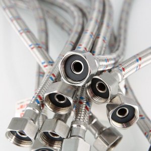 ᐉ Гибкая подводка для воды 50 см гайка-гайка 1/2" вн.р. VALTEC / Шланг для подключения холодного, горячего водопровода к бойлеру, бачку унитаза ✔️ фото | ⏩ Pro-Greem