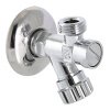 ᐉ Вентиль с фильтром 1/2" х 3/4" нр-нр для подкл. с/т приборов, смесителя или сантехники с гибкой подводкой VALTEC, латунный с декоративной чашей VT.282.GBC.0405 ✅ фото | VALTEC ⭐ Pro-Greem