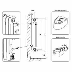 ᐉ Радиатор стальной трубчатый Rifar Tubog TUB 2180-10 [10 секций] ✔️ фото | ⏩ Pro-Greem