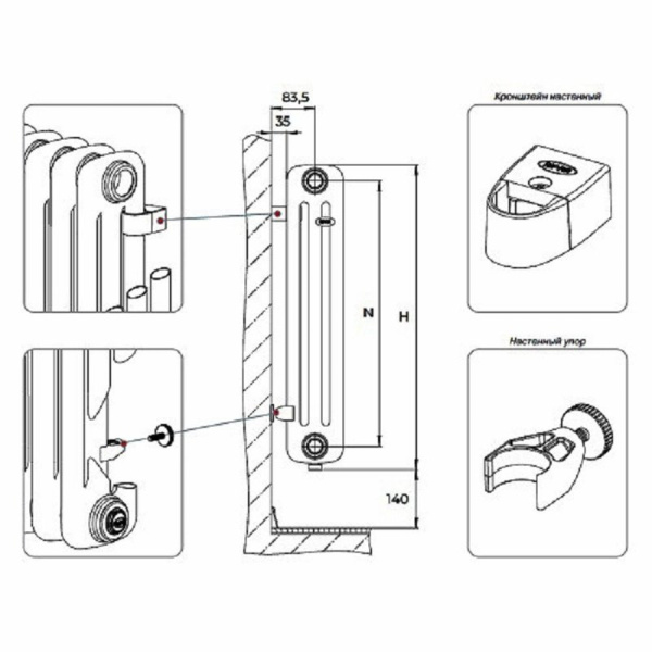 ᐉ Радиатор стальной трубчатый Rifar Tubog TUB 2180-10 [10 секций] ✔️ фото | ⏩ Pro-Greem