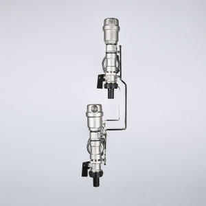 ᐉ Коллектор НЕРЖ 1" х 8 вых. 3/4" Евроконус с регул. и балансир. клапанами VALTEC / Распределительная гребенка из нержавеющей стали для отопления ✔️ фото | ⏩ Pro-Greem