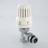 Терморегулятор радиаторный угловой 1/2" VALTEC / Комплект: термостатический клапан с жидкостной термоголовкой для подключения радиатора отопления