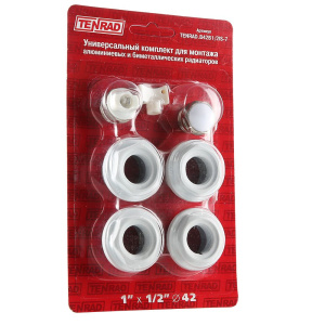 ᐉ Монтажный комплект для радиаторов отопления 1/2" VALTEC без кронштейнов / Набор для монтажа батарей: футорки, кран Маевского и ключ ✔️ фото | ⏩ Pro-Greem