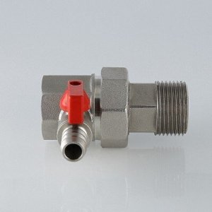 ᐉ Сгон-отсекатель 1" вн.-нар. VALTEC с дренажным краном и накидной гайкой / Американка ДУ 25 для подключения расширительного бака отопления и ГВС ✔️ фото | ⏩ Pro-Greem