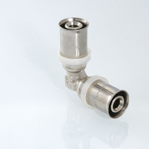 ᐉ Пресс-угольник для металлопластиковых труб и сшитого полиэтилена 16 (2,0) VALTEC / Пресс-фитинг угловой для соединения трубы под углом 90 градусов ✔️ фото | ⏩ Pro-Greem