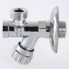 ᐉ Вентиль с фильтром 1/2" х 3/4" нр-нр для подкл. с/т приборов, смесителя или сантехники с гибкой подводкой VALTEC, латунный с декоративной чашей VT.282.GBC.0405 ✅ фото | VALTEC ⭐ Pro-Greem