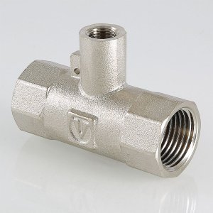 ᐉ Тройник 1/2" х M10 х 1/2" вн.р. VALTEC для погружного термодатчика / Латунный фитинг для подключения датчика температуры счетчика отопления квартиры ✔️ фото | ⏩ Pro-Greem