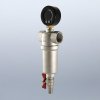 ᐉ Фильтр самоочищающийся промывной 1" ВР VALTEC с манометром и сливным краном / Каскадный грязевик ДУ25 для грубой очистки воды с 2-я сетками VT.389.N.06 ✅ фото | VALTEC ⭐ Pro-Greem
