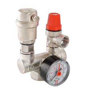ᐉ Группа безопасности 1" 3 бара для котла и бойлера VALTEC VT.460.0.0 / Для систем отопления и ГВС до 44 кВт, до 10 бар, до 120 C ✔️ фото | ⏩ Pro-Greem
