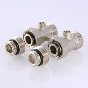 ᐉ Узел нижнего подключения 1/2"х 3/4" Евроконус с адаптером на 1/2" VALTEC прямой для радиатора, межосевое расстояние 50 мм ✔️ фото | ⏩ Pro-Greem