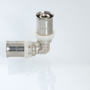 ᐉ Пресс-угольник для металлопластиковых труб и сшитого полиэтилена 16 (2,0) VALTEC / Пресс-фитинг угловой для соединения трубы под углом 90 градусов ✔️ фото | ⏩ Pro-Greem