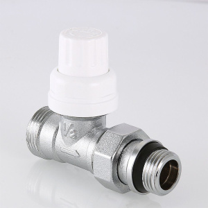 ᐉ Клапан термостатический радиаторный прямой 1/2" x 3/4" Евроконус VALTEC / Регулирующий кран для подключения радиатора отопления с полусгоном ✔️ фото | ⏩ Pro-Greem