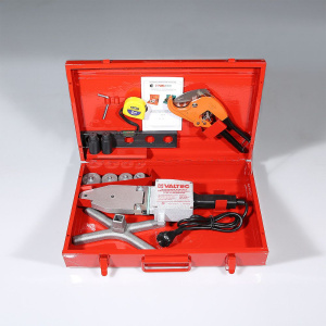 ᐉ Сварочный аппарат для полипропиленовых труб 20-40 мм, 1200 Вт VALTEC / Комплект оборудования для сварки пластика: паяльник, набор насадок, ножницы ✔️ фото | ⏩ Pro-Greem