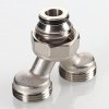ᐉ Коллекторный разделитель потока на 2 выхода нар.р. 3/4" (евроконус) VALTEC / Гидравлическая стрелка из нержавейки на 2 отвода для коллектора VT.0681.NE.050505 ✅ фото | VALTEC ⭐ Pro-Greem