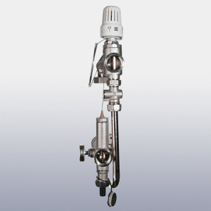 ᐉ Насосно-смесительный узел с термоголовкой VALTEC VALMIX без насоса (монтажная длина 130 мм) / Модуль для подключения к гребенке водяного теплого пола ✔️ фото | ⏩ Pro-Greem