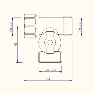 ᐉ Тройник 1/2"х3/4"х1/2" вн-нар VALTEC с шаровым краном для подключения сантехники, посудомоечной и стиральной машины с гибкой подводкой под штуцер ✔️ фото | ⏩ Pro-Greem