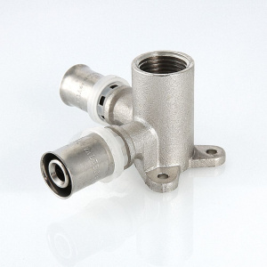 ᐉ Пресс-водорозетка 16 мм х 1/2" вн.р. для труб из сшитого полиэтилена и металлопластика 16(2,0) VALTEC проходная / Латунный фитинг угловой ✔️ фото | ⏩ Pro-Greem