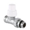 Клапан термостатический радиаторный прямой 1/2" x 3/4" Евроконус VALTEC / Регулирующий кран для подключения радиатора отопления с полусгоном