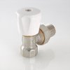 ᐉ Клапан радиаторный угловой 1/2" вн.-нар. Kvs 0,5-2,2 VALTEC ручной / Компактный регулирующий вентиль ДУ 15 для радиатора отопления с полусгоном VT.007.LN.04 ✅ фото | VALTEC ⭐ Pro-Greem
