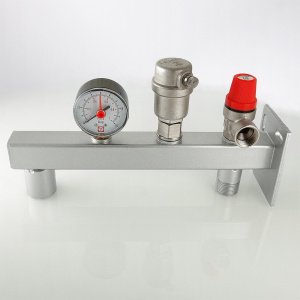 ᐉ Группа безопасности 3/4" 3 бара под расширительный бак до 50 л VALTEC арт. VT.495.0.3 ✔️ фото | ⏩ Pro-Greem