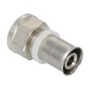 Пресс-фитинг прямой 16 мм x 1/2" вн.р. VALTEC с переходом на резьбу для монтажа металлопластиковых труб 16(2,0) и трубопровода из сшитого полиэтилена