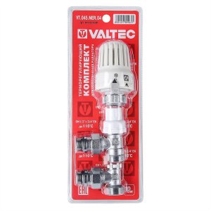 ᐉ Комплект терморегулирующий угловой 1/2"x3/4" Евроконус VALTEC для подключения радиатора отопления ✔️ фото | ⏩ Pro-Greem