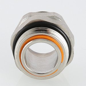 ᐉ Сдвоенный ниппель 1" х 1" нар.р. для коллектора VALTEC латунный / Фитинг коллекторный для соединения гребенки и насосно-смесительного узла, байпаса ✔️ фото | ⏩ Pro-Greem